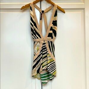 ROBERTO CAVALLI Sleeveless V-Neck Top